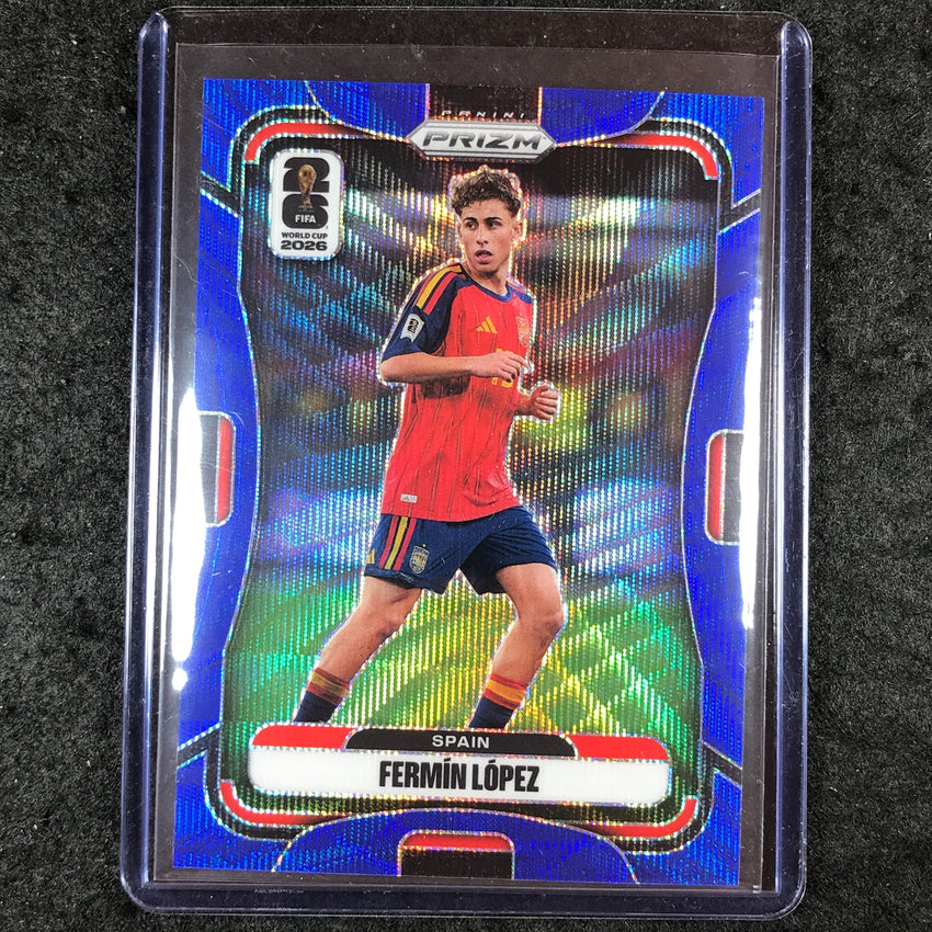 2026 Prizm FIFA World Cup FERMIN LOPEZ Blue Wave 43/55 #76