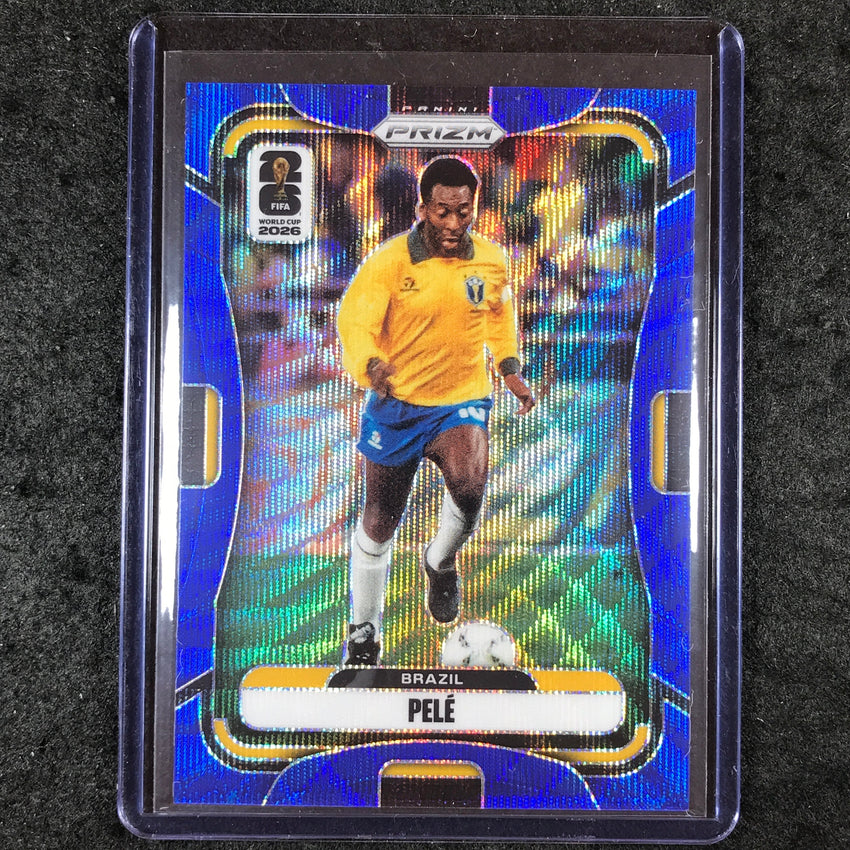 2026 Prizm FIFA World Cup PELE Blue Wave 52/55 #96