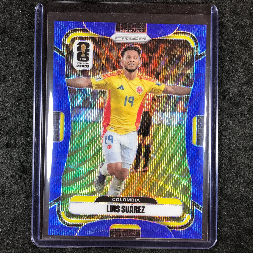 2026 Prizm FIFA World Cup LUIS SUAREZ Blue Wave 1/55 #186