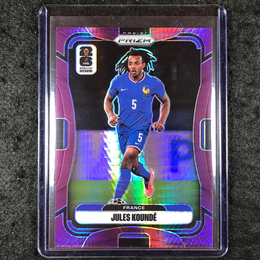 2026 Prizm FIFA World Cup JULES KOUNDE Purple Hyper /299 #41