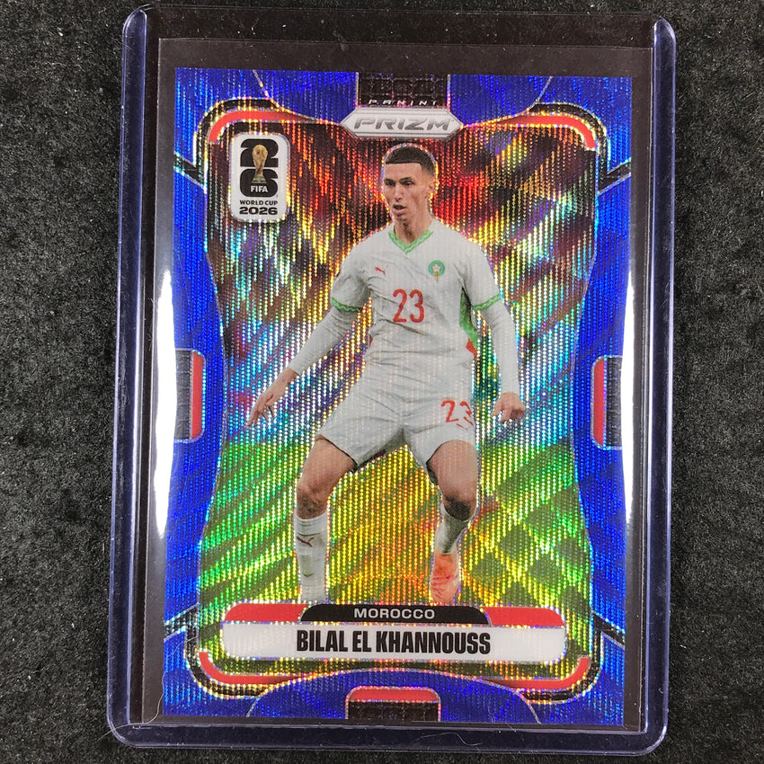 2026 Prizm FIFA World Cup BILAL EL KHANNOUSS Blue Wave 15/55 #294