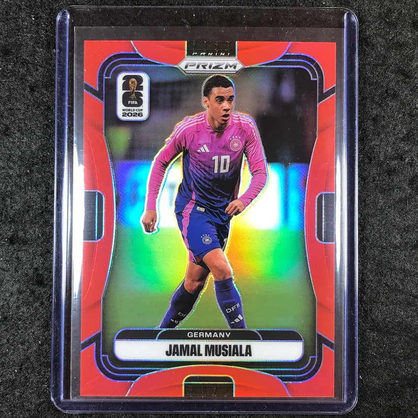 2026 Prizm FIFA World Cup JAMAL MUSIALA Red 18/50 #50