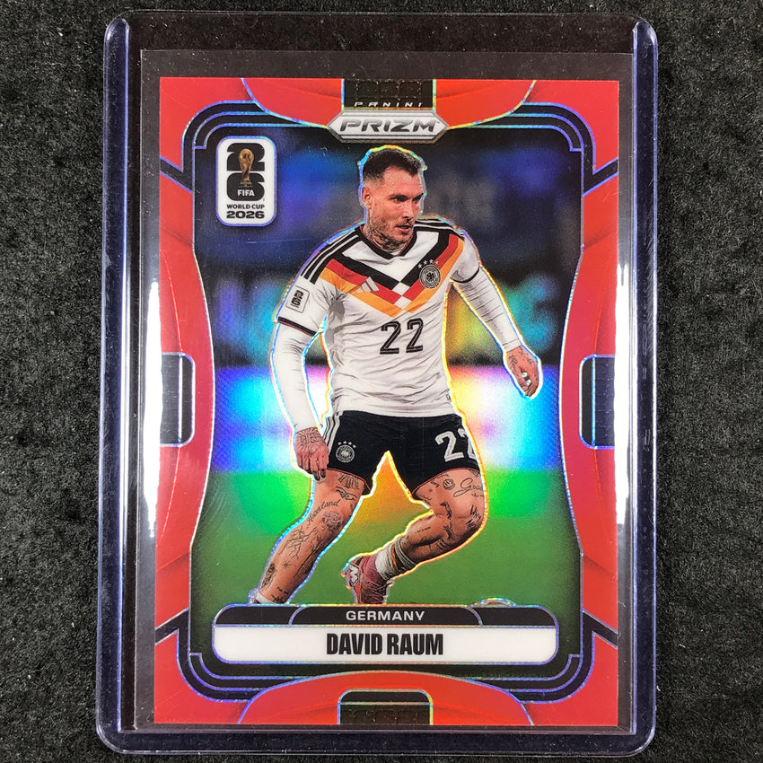 2026 Prizm FIFA World Cup DAVID RAUM Red 39/50 #52