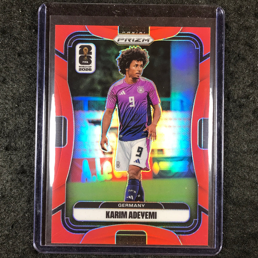 2026 Prizm FIFA World Cup KARIM ADEYEMI Red 46/50 #55