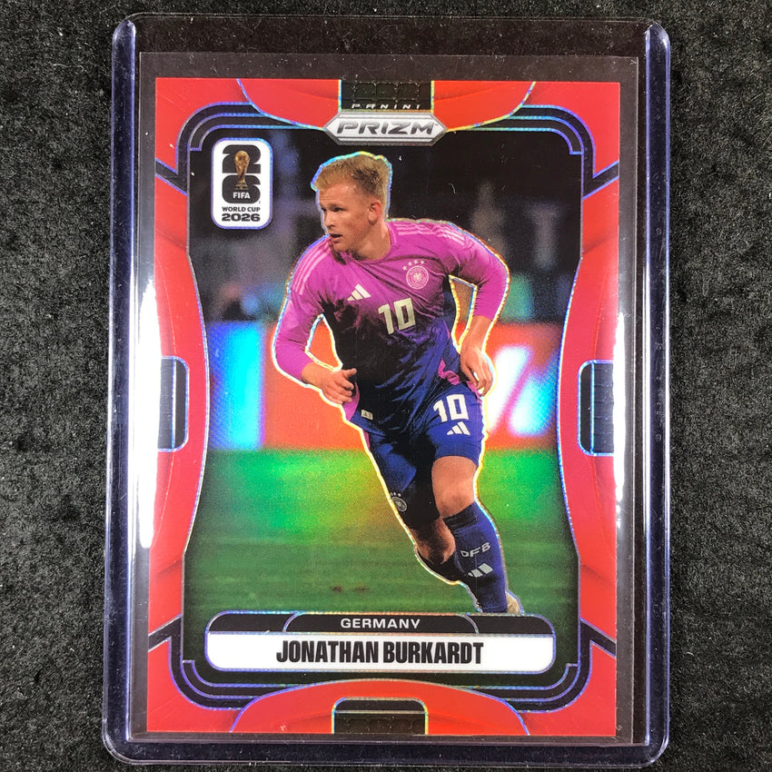 2026 Prizm FIFA World Cup JONATHAN BURKARDT Red 27/50 #62