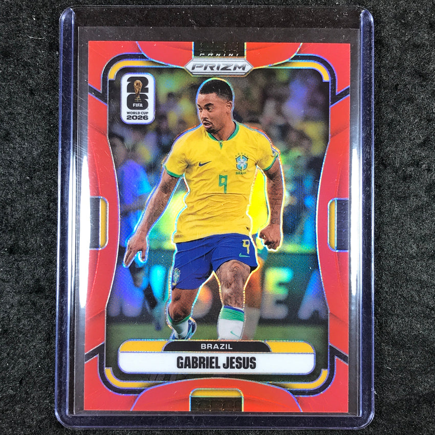 2026 Prizm FIFA World Cup GABRIEL JESUS Red 32/50 #95