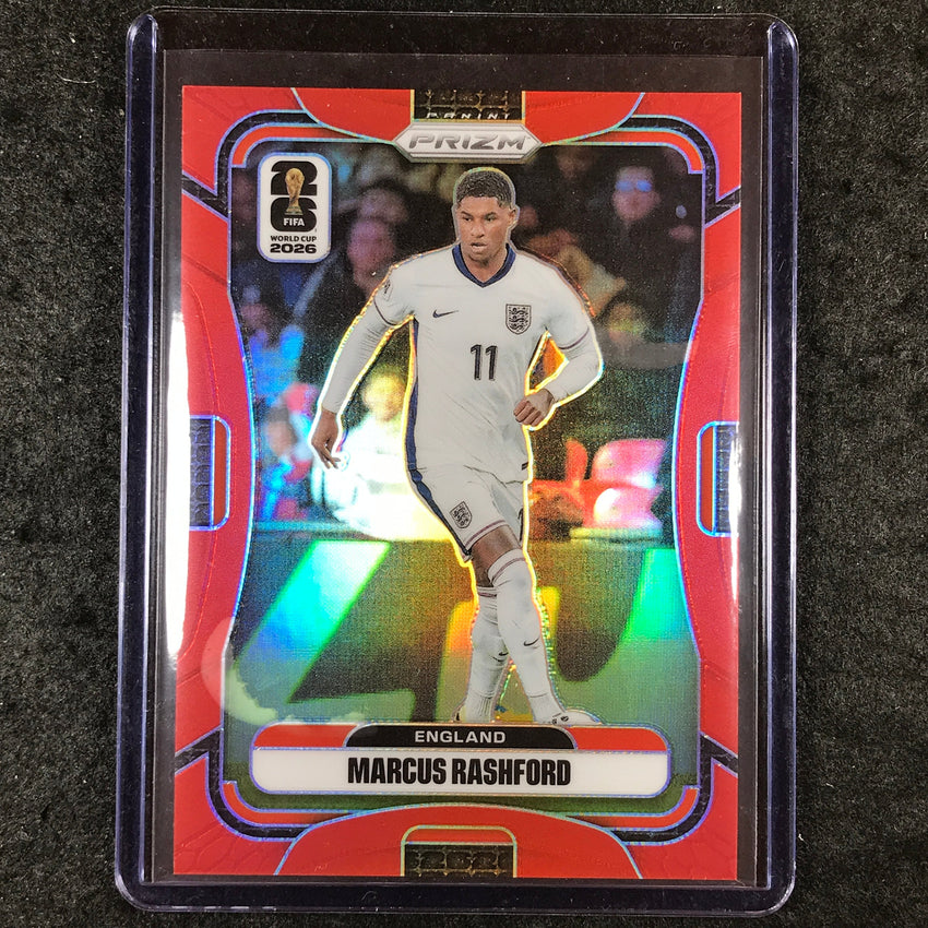 2026 Prizm FIFA World Cup MARCUS RASHFORD Red 7/50 #101