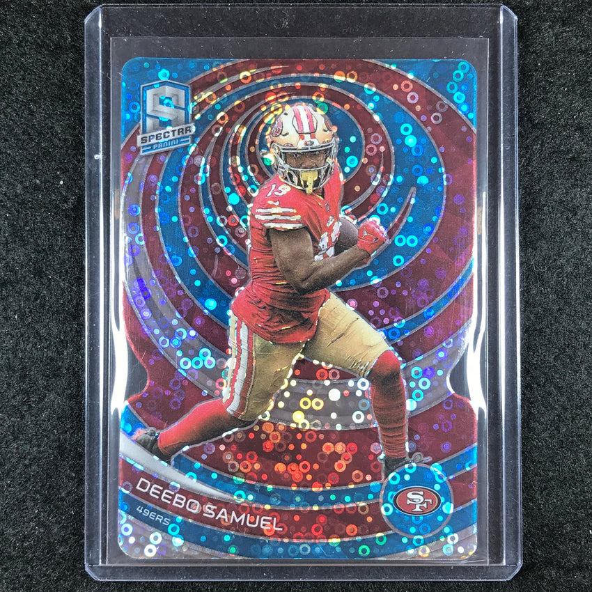 2023 Spectra Football DEEBO SAMUEL Base Blue Neon Die-Cut 24/50