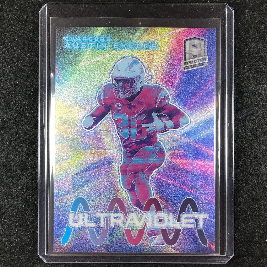 2023 Spectra Football AUSTIN EKELER Ultraviolet SSP #AE