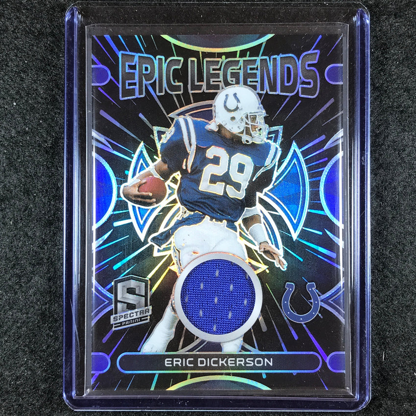 2023 Spectra Football ERIC DICKERSON Epic Legends Jersey Relic Hyper 20/75