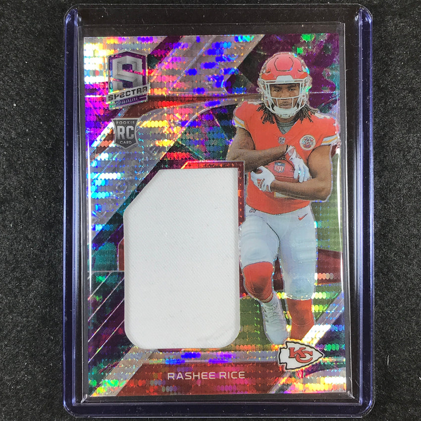 2023 Spectra Football RASHEE RICE Monumental Rookie Jersey Relic Celestial 49/75