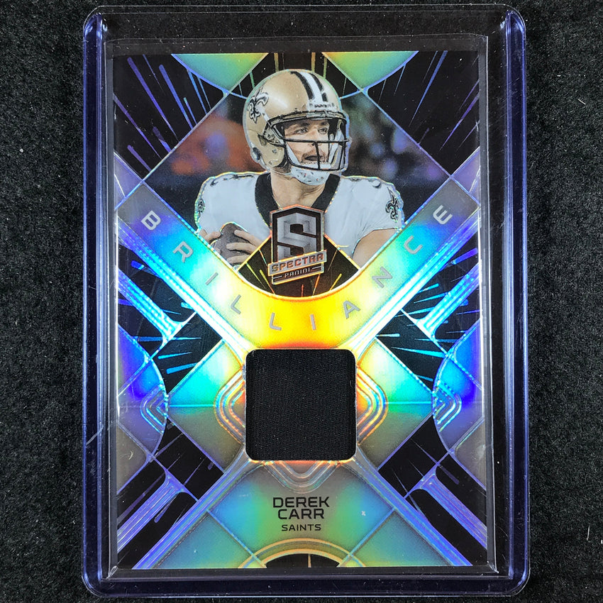 2023 Spectra Football DEREK CARR Brilliance Jersey Relic Hyper 14/60