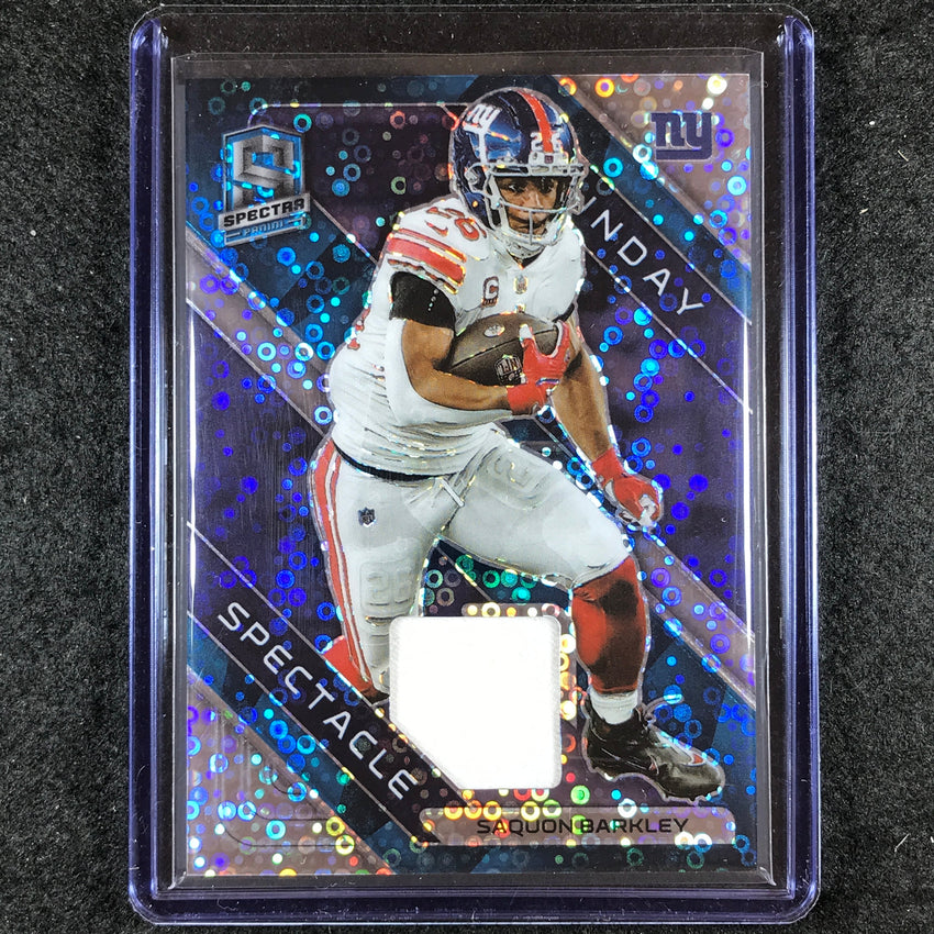 2023 Spectra Football SAQUON BARKLEY Sunday Spectacle Jersey Relic Blue 35/60