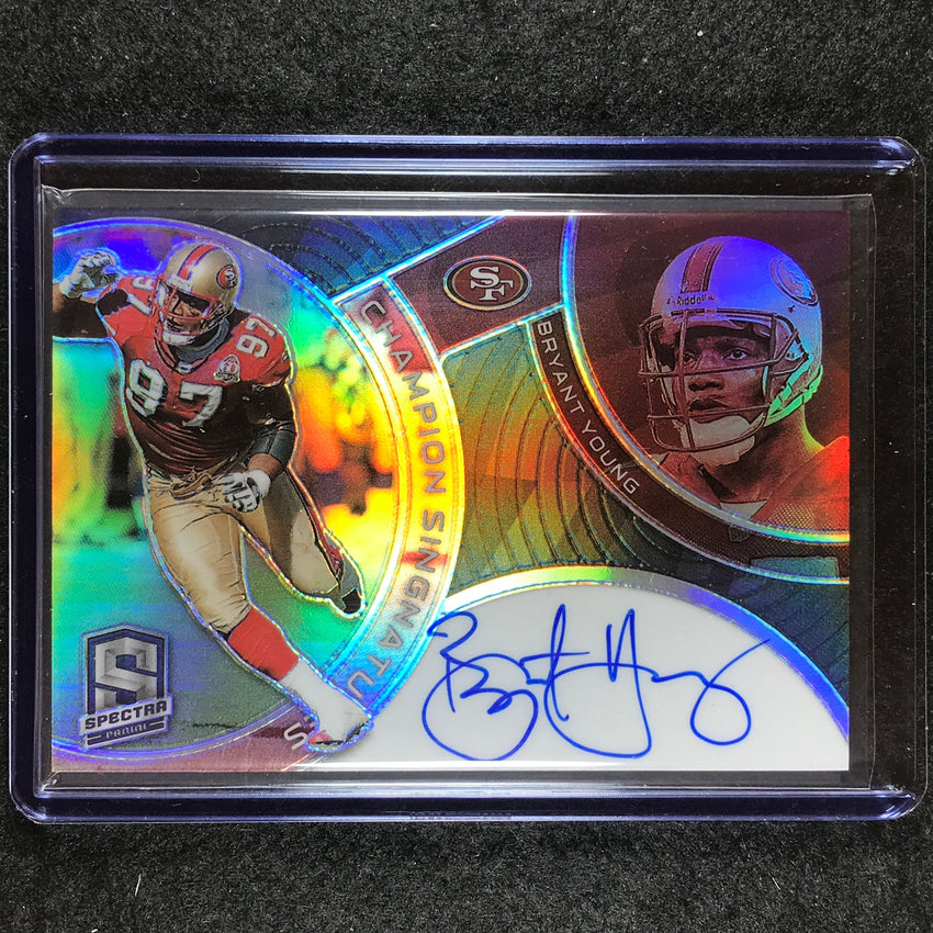 2023 Spectra Football BRYANT YOUNG Champion Signatures Auto 124/149