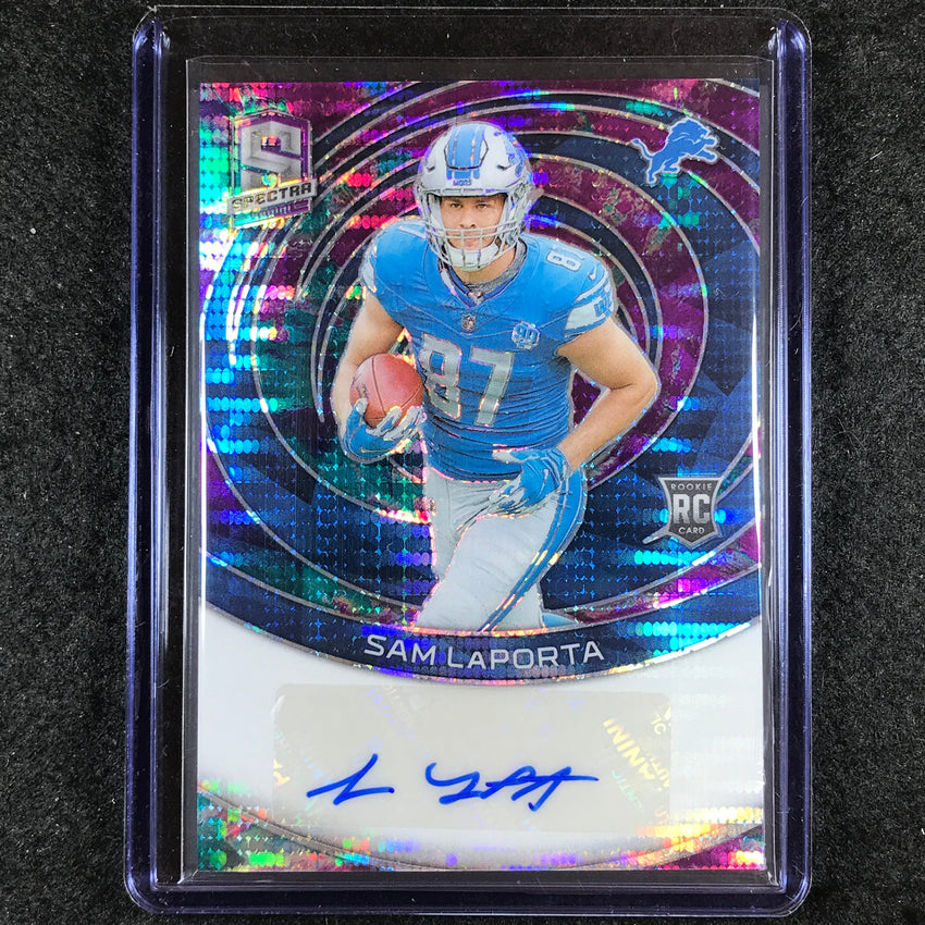 2023 Spectra Football SAM LAPORTA Rookie Auto Celestial 65/75