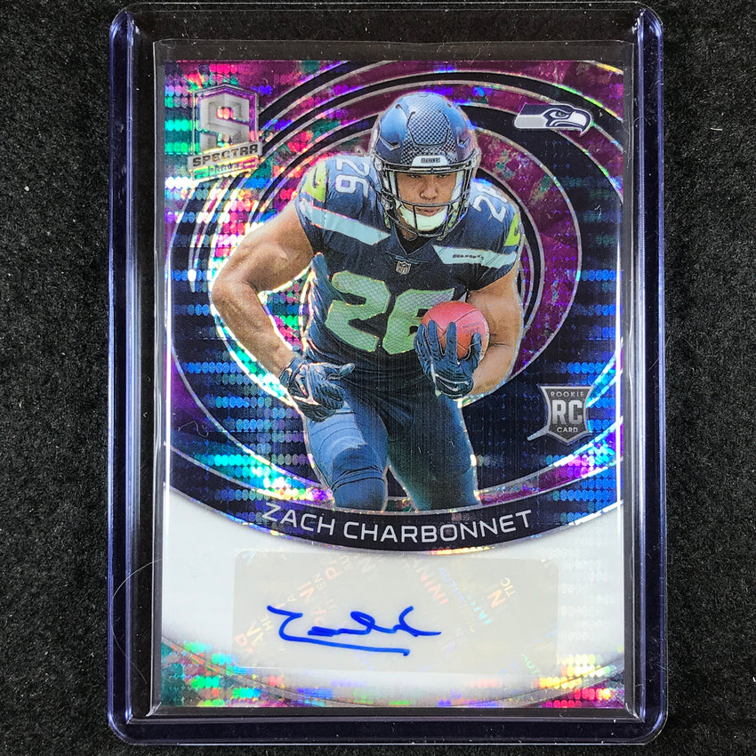 2023 Spectra Football ZACH CHARBONNET Rookie Auto Celestial 71/75