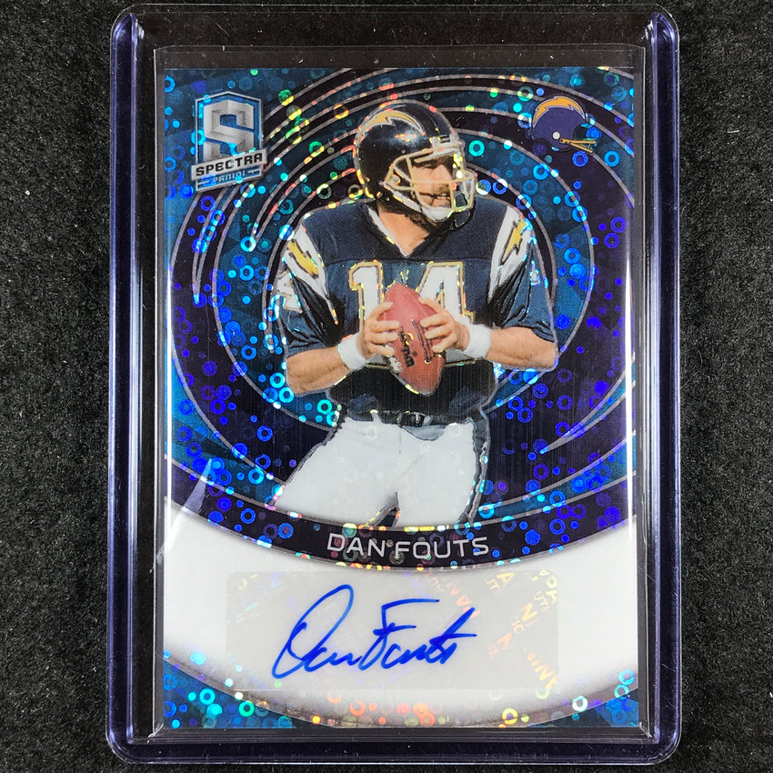 2023 Spectra Football DAN FOUTS Signatures Auto Neon Blue 34/50