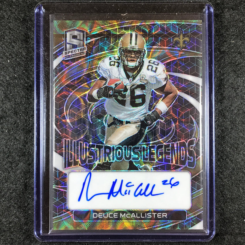 2023 Spectra Football DEUCE MCALLISTER Illustrious Legends Auto Spectris 21/35