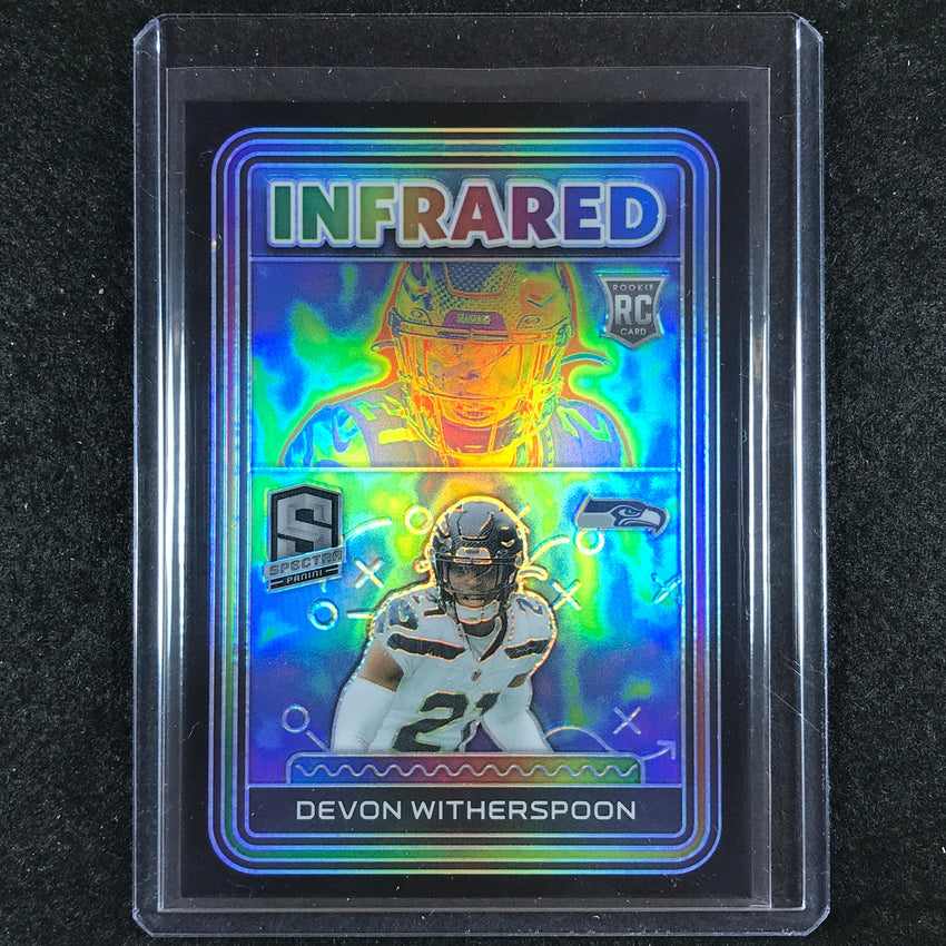 2023 Spectra Football DEVON WITHERSPOON Infrared Rookie 18/99
