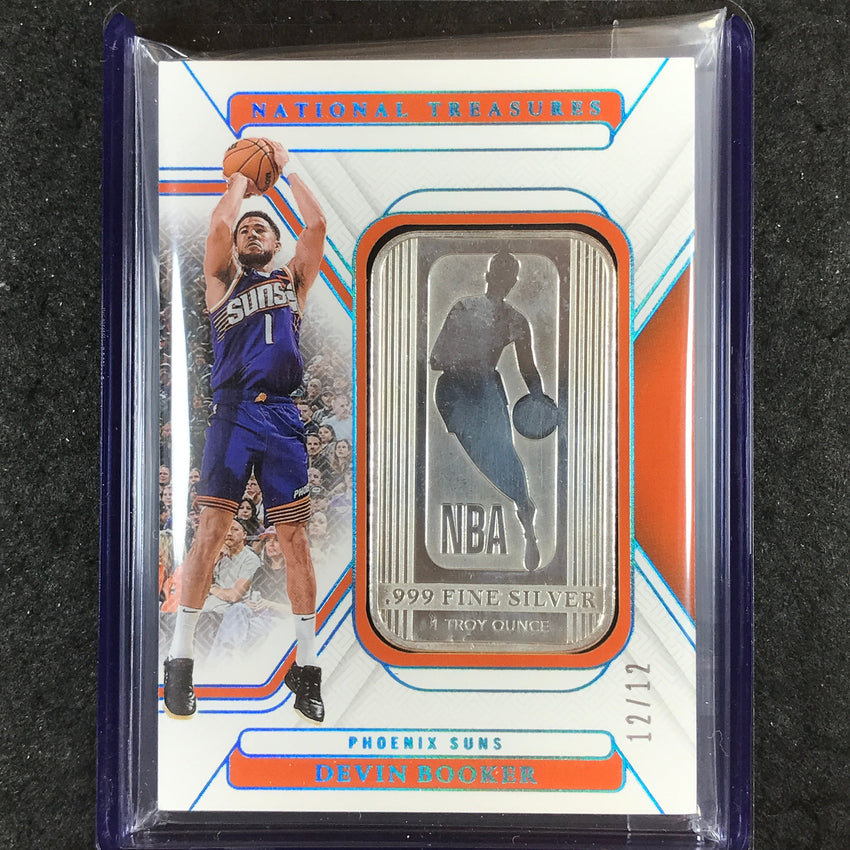 2024-25 National Treasures DEVIN BOOKER Silver NBA Logo 12/12 #16