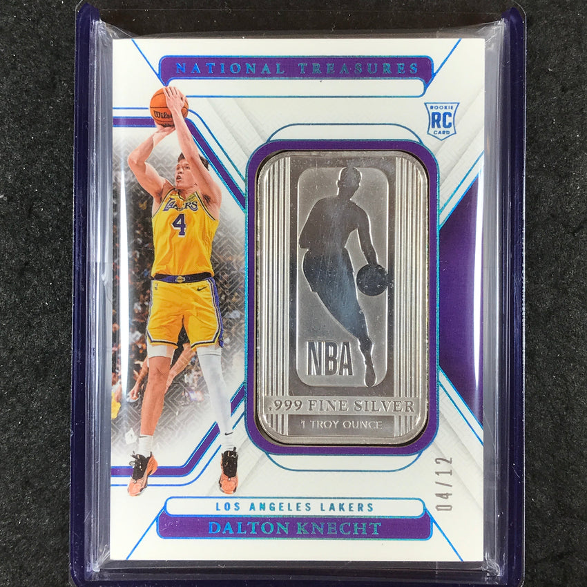 2024-25 National Treasures DALTON KNECHT Silver NBA Rookie Logo 4/12 #32