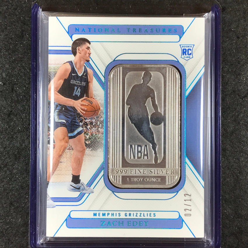 2024-25 National Treasures ZACH EDEY Silver NBA Rookie Logo 2/12 #43