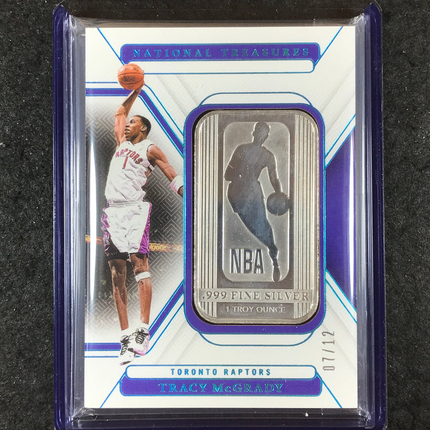 2024-25 National Treasures TRACY MCGRADY Silver NBA Logo 7/12 #45