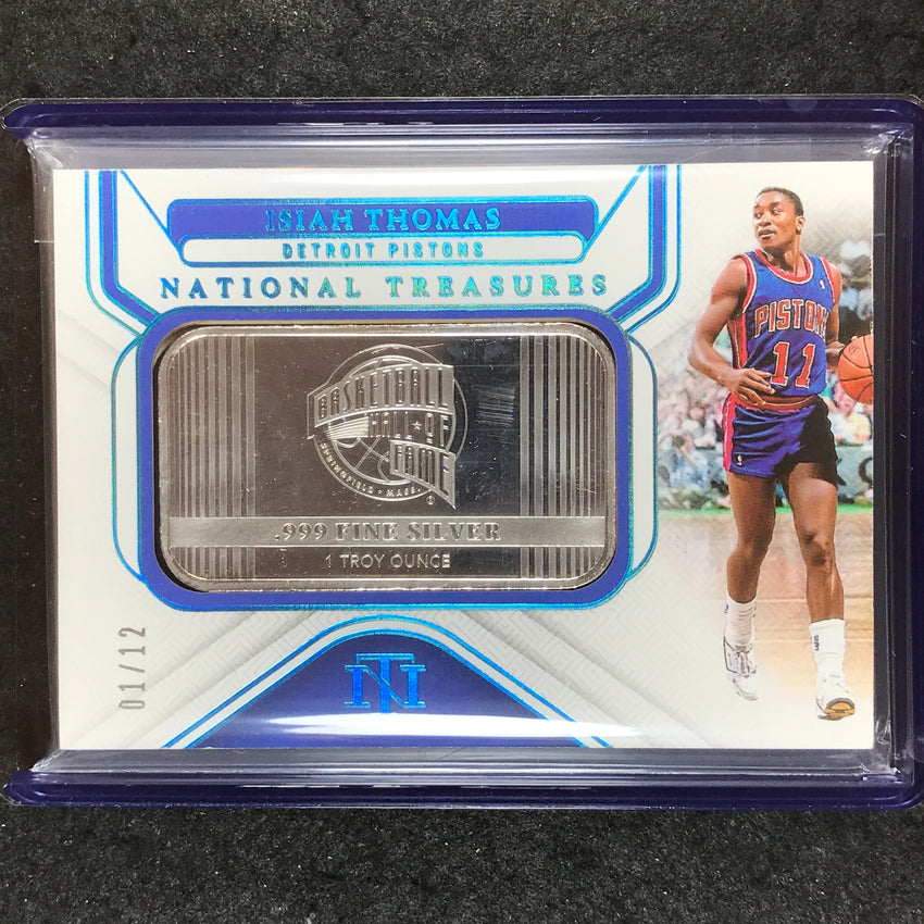 2024-25 National Treasures ISIAH THOMAS Silver HOF Logo 1/12 #1
