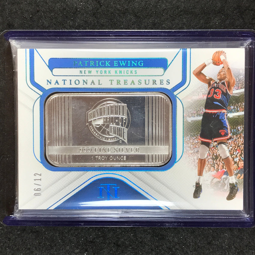 2024-25 National Treasures PATRICK EWING Silver HOF Logo 6/12 #7