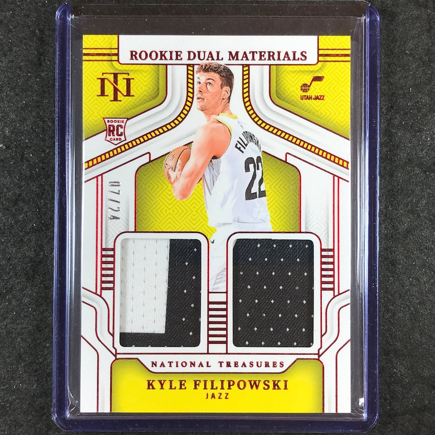 2024-25 National Treasures KYLE FILIPOWSKI Rookie Dual Materials Patch 7/24
