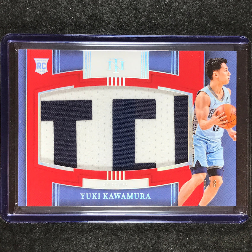2024-25 National Treasures YUKI KAWAMURA Rookie Jumbo Materials Patch Red 8/8