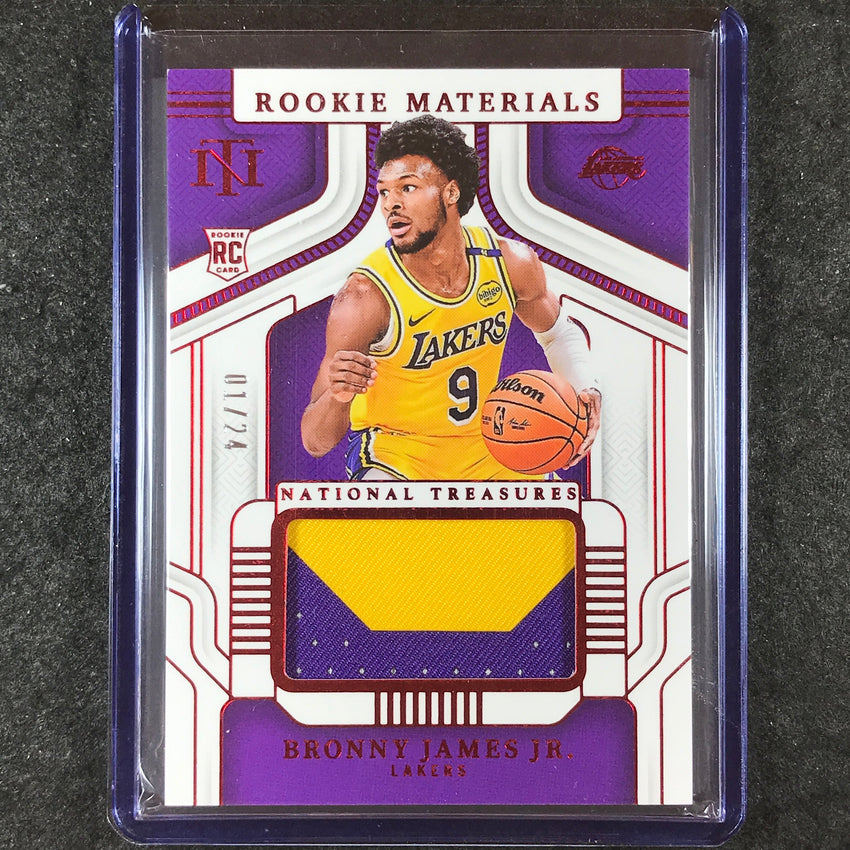 2024-25 National Treasures BRONNY JAMES JR. Rookie Materials Patch 1/24