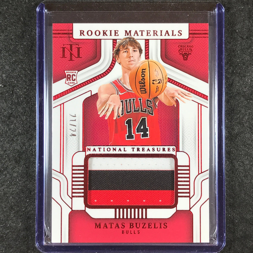 2024-25 National Treasures MATAS BUZELIS Rookie Materials Patch 21/24