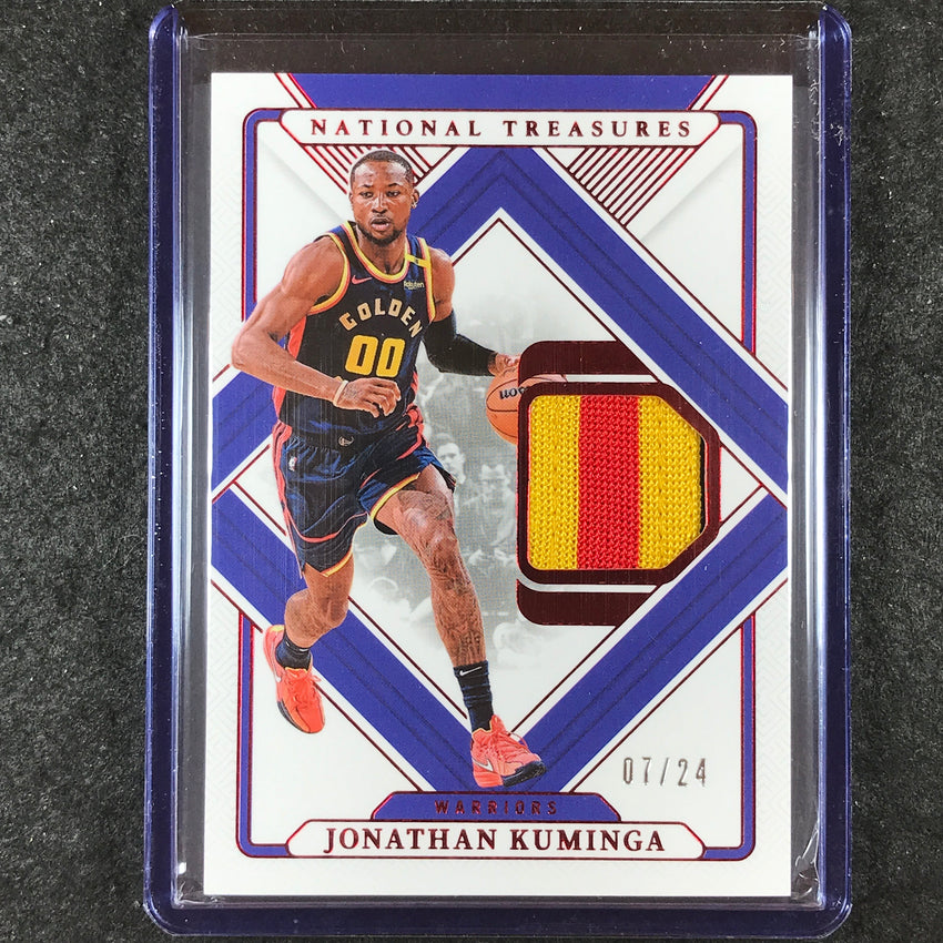 2024-25 National Treasures JONATHAN KUMINGA Treasured Threads Patch 7/24