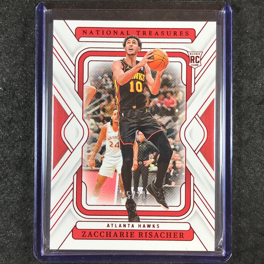 2024-25 National Treasures ZACCHARIE RISACHER Rookie International 15/24 #74
