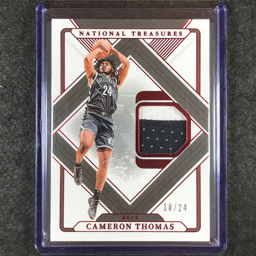 2024-25 National Treasures CAMERON THOMAS Treasured Threads Patch 18/24
