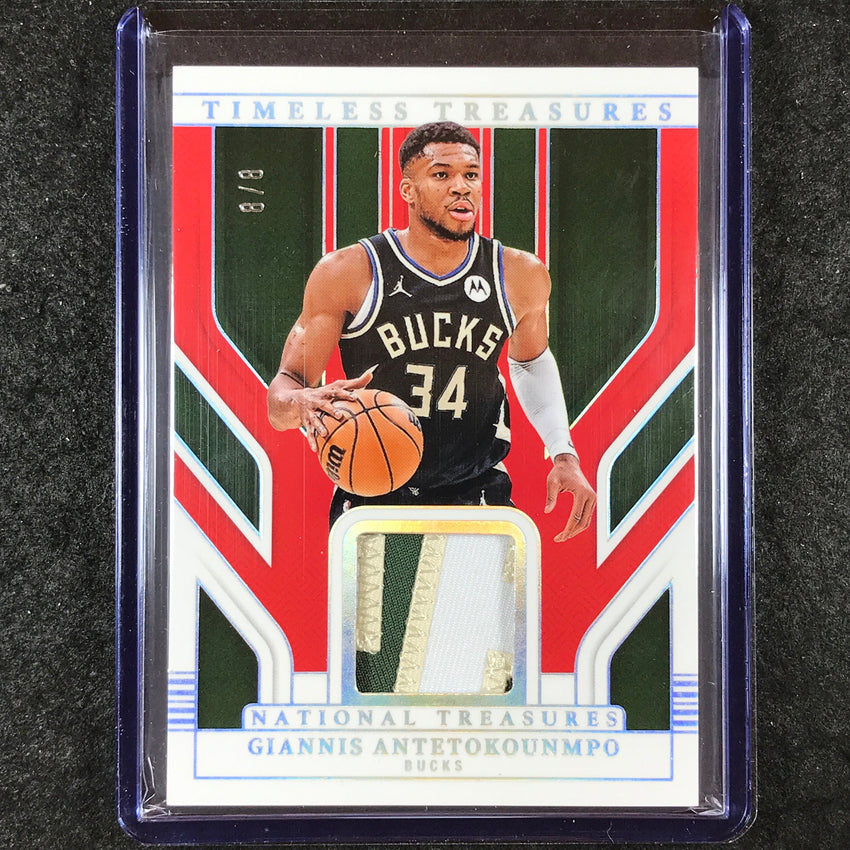2024-25 National Treasures GIANNIS ANTETOKOUNMPO Timeless Treasures Patch 8/8