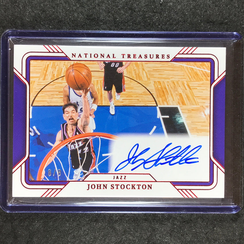 2024-25 National Treasures JOHN STOCKTON Court Pass Auto International 8/8