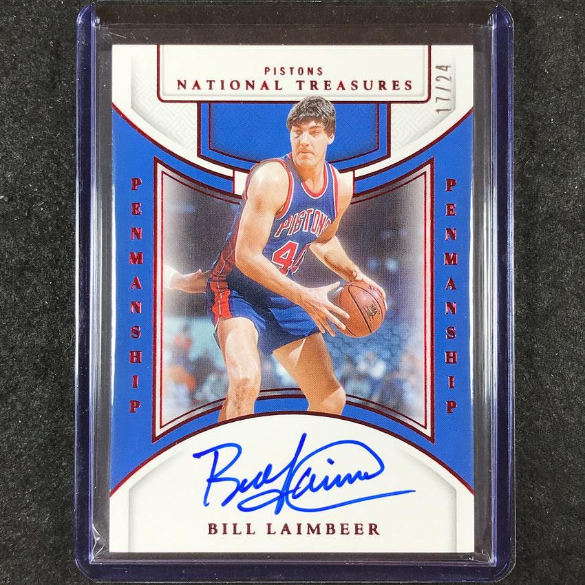 2024-25 National Treasures BILL LAIMBEER Penmanship Auto International 17/24