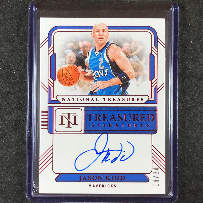 2024-25 National Treasures JASON KIDD Treasured Auto International 18/24