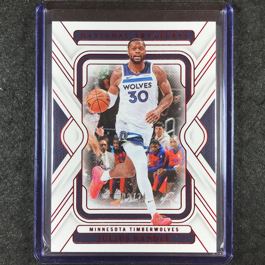 2024-25 National Treasures JULIUS RANDLE Base International 8/24 #100