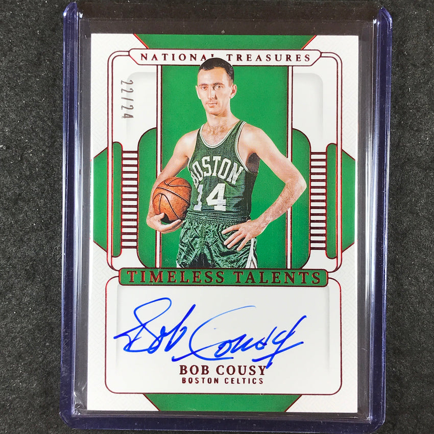 2024-25 National Treasures BOB COUSY Timeless Talents Auto International 22/24