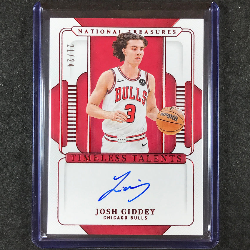 2024-25 National Treasures JOSH GIDDEY Timeless Talents Auto International 21/24