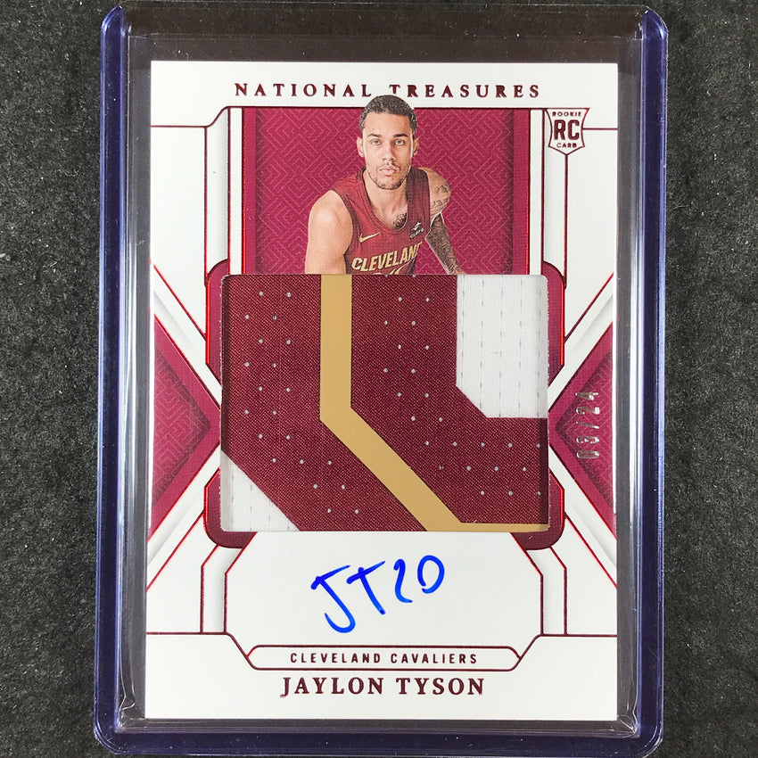 2024-25 National Treasures JAYLON TYSON Rookie Patch Auto International 3/24
