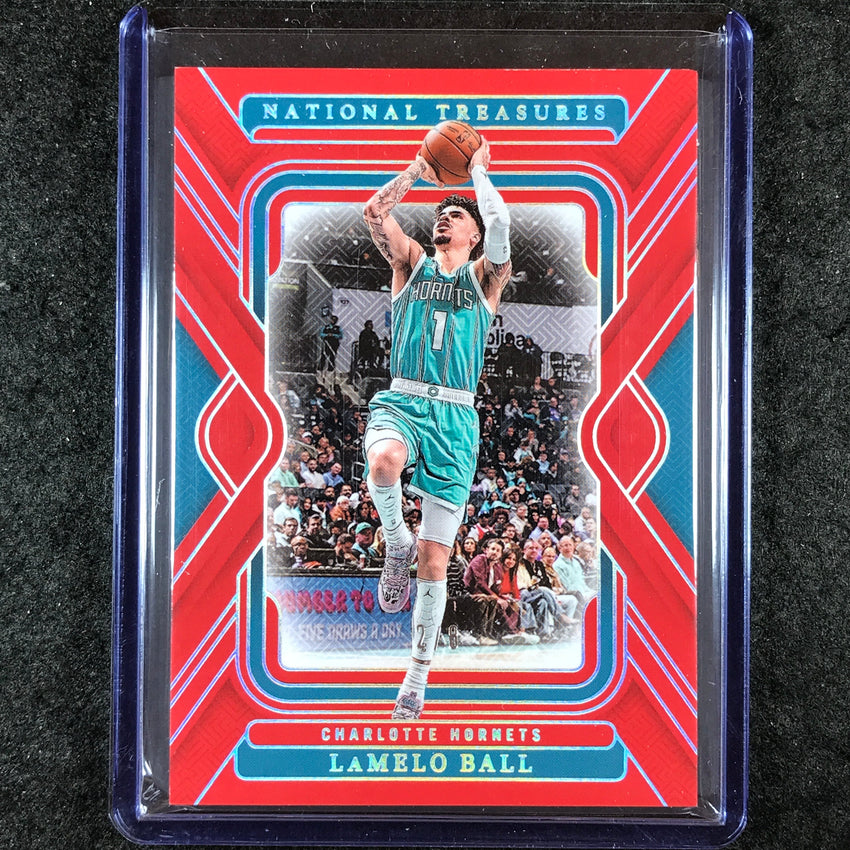 2024-25 National Treasures LAMELO BALL Base International Red 2/8 #2
