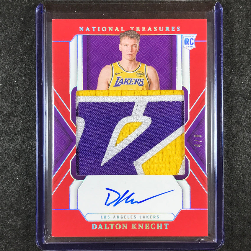 2024-25 National Treasures DALTON KNECHT Rookie Patch Auto Red 4/8 #103