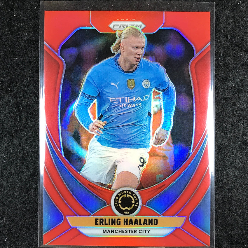2025 Prizm FIFA Club World Cup ERLING HAALAND Red /199 #136