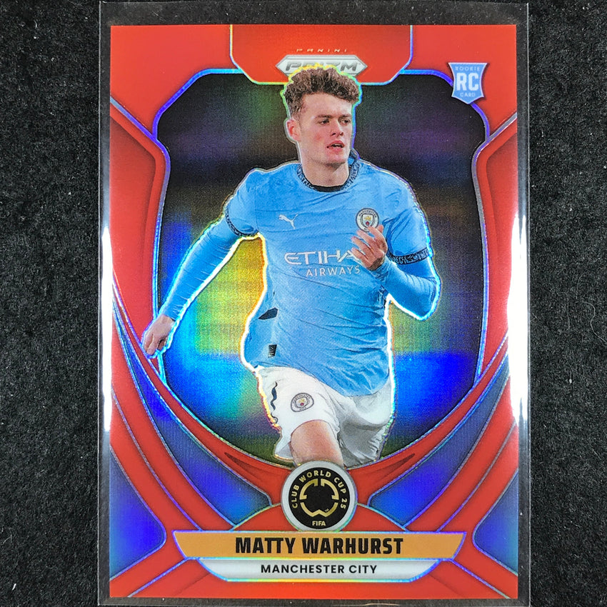 2025 Prizm FIFA Club World Cup MATTY WARHURST Rookie Red /199 #140