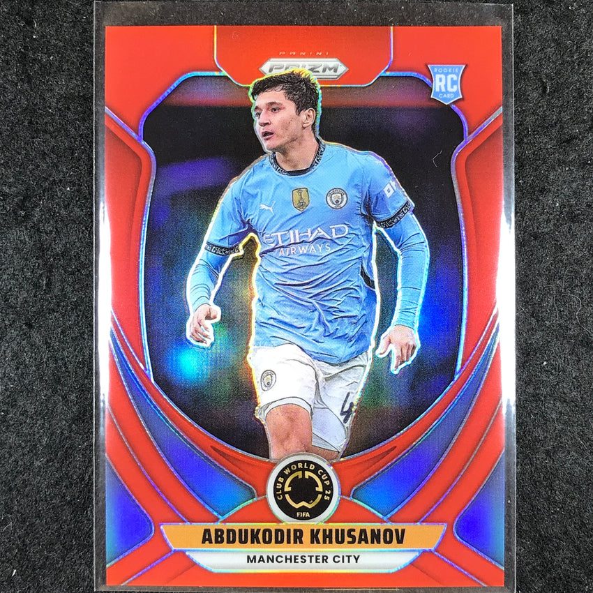 2025 Prizm FIFA Club World Cup ABDUKODIR KHUSANOV Rookie Red /199 #141
