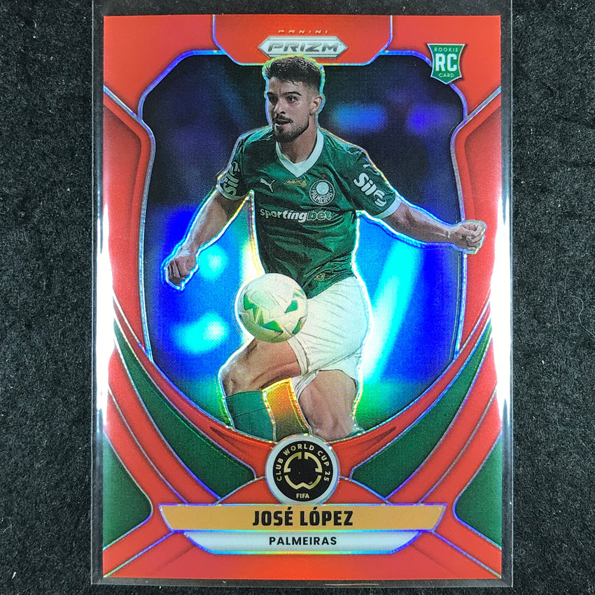 2025 Prizm FIFA Club World Cup JOSE LOPEZ Rookie Red /199 #152